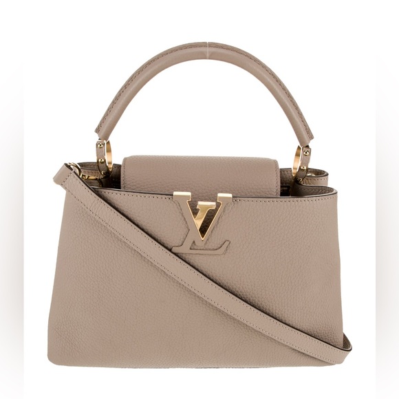 Louis Vuitton LV Monogram Authentic Capucines MM Galet Handbag Retail $7,700 - Picture 7 of 16